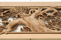 松竹梅を描いた見事な深彫り井波彫刻欄間 EZ2473ab 在庫(a:1 b:0)枚