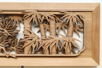 松竹梅を描いた見事な深彫り井波彫刻欄間 EZ2473ab 在庫(a:1 b:0)枚