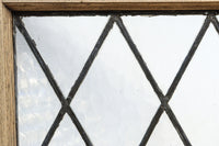 小さなステンドグラスが可愛らしいレトロモダンなガラス窓 EZ2484 在庫1セット