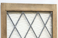 小さなステンドグラスが可愛らしいレトロモダンなガラス窓 EZ2484 在庫1セット