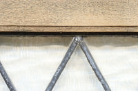 小さなステンドグラスが可愛らしいレトロモダンなガラス窓 EZ2484 在庫1セット