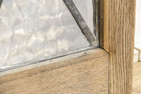 小さなステンドグラスが可愛らしいレトロモダンなガラス窓 EZ2484 在庫1セット