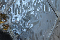 小さなステンドグラスが可愛らしいレトロモダンなガラス窓 EZ2484 在庫1セット