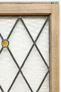 小さなステンドグラスが可愛らしいレトロモダンなガラス窓 EZ2484 在庫1セット