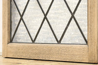 小さなステンドグラスが可愛らしいレトロモダンなガラス窓 EZ2484 在庫1セット