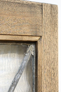 小さなステンドグラスが可愛らしいレトロモダンなガラス窓 EZ2484 在庫1セット