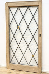 小さなステンドグラスが可愛らしいレトロモダンなガラス窓 EZ2484 在庫1セット