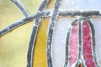 幻想的で大正ロマンの風薫るステンドグラス EZ2487 在庫1枚