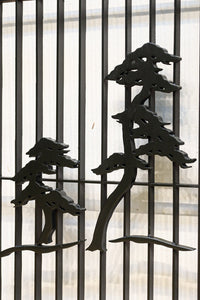 ゆったりとした情景を描いた上品な書院セット EZ2489 在庫4枚1組