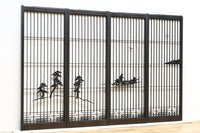 ゆったりとした情景を描いた上品な書院セット EZ2489 在庫4枚1組