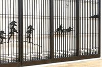 ゆったりとした情景を描いた上品な書院セット EZ2489 在庫4枚1組