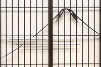 美しい富士の姿を描いた書院セット EZ2490 在庫4枚1組