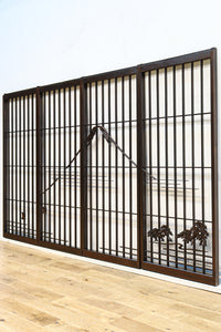 美しい富士の姿を描いた書院セット EZ2490 在庫4枚1組