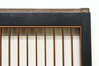 格子と幾何学装飾を黒枠で上品に纏めた書院 EZ2497 在庫1枚