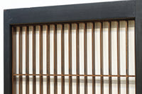 格子と幾何学装飾を黒枠で上品に纏めた書院 EZ2497 在庫1枚