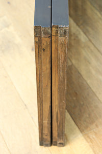 格子と幾何学装飾を黒枠で上品に纏めた書院 EZ2497 在庫1枚