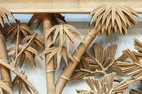 松の細枝と竹葉で立体感が際立つ深彫り彫刻欄間 EZ2520 在庫1枚