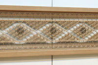 繊細な幾何学帯模様が美しい気品溢れる極上欄間 EZ2521 在庫1枚