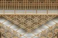 繊細な幾何学帯模様が美しい気品溢れる極上欄間 EZ2521 在庫1枚