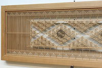 繊細な幾何学帯模様が美しい気品溢れる極上欄間 EZ2521 在庫1枚