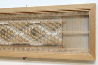 繊細な幾何学帯模様が美しい気品溢れる極上欄間 EZ2521 在庫1枚