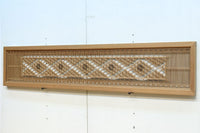 繊細な幾何学帯模様が美しい気品溢れる極上欄間 EZ2521 在庫1枚