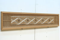 繊細な幾何学帯模様が美しい気品溢れる極上欄間 EZ2521 在庫1枚