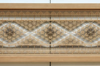 繊細な幾何学帯模様が美しい気品溢れる極上欄間 EZ2521 在庫1枚