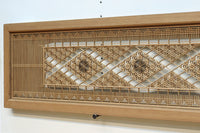 繊細な幾何学帯模様が美しい気品溢れる極上欄間 EZ2521 在庫1枚