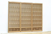 【ご精算用】木地色の柔らかな色彩をしたスリガラス入り極上幾何学書院 EZ2523 在庫3枚