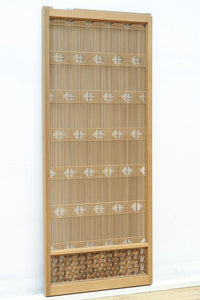 【ご精算用】木地色の柔らかな色彩をしたスリガラス入り極上幾何学書院 EZ2523 在庫3枚