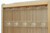 【ご精算用】木地色の柔らかな色彩をしたスリガラス入り極上幾何学書院 EZ2523 在庫3枚