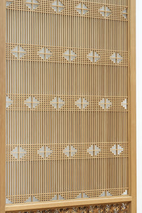 【ご精算用】木地色の柔らかな色彩をしたスリガラス入り極上幾何学書院 EZ2523 在庫3枚