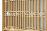 【ご精算用】木地色の柔らかな色彩をしたスリガラス入り極上幾何学書院 EZ2523 在庫3枚