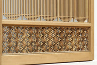 【ご精算用】木地色の柔らかな色彩をしたスリガラス入り極上幾何学書院 EZ2523 在庫3枚