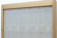 【ご精算用】木地色の柔らかな色彩をしたスリガラス入り極上幾何学書院 EZ2523 在庫3枚