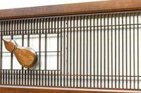 雄々しい虎を瓢箪型の窓絵で囲う風情溢れる欄間・書院セット EZ2525 在庫5枚1組