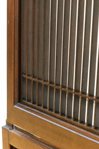 雄々しい虎を瓢箪型の窓絵で囲う風情溢れる欄間・書院セット EZ2525 在庫5枚1組