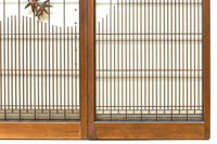 雄々しい虎を瓢箪型の窓絵で囲う風情溢れる欄間・書院セット EZ2525 在庫5枚1組