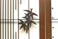 雄々しい虎を瓢箪型の窓絵で囲う風情溢れる欄間・書院セット EZ2525 在庫5枚1組