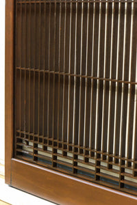 雄々しい虎を瓢箪型の窓絵で囲う風情溢れる欄間・書院セット EZ2525 在庫5枚1組