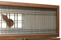 雄々しい虎を瓢箪型の窓絵で囲う風情溢れる欄間・書院セット EZ2525 在庫5枚1組