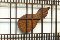 雄々しい虎を瓢箪型の窓絵で囲う風情溢れる欄間・書院セット EZ2525 在庫5枚1組