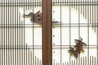 雄々しい虎を瓢箪型の窓絵で囲う風情溢れる欄間・書院セット EZ2525 在庫5枚1組