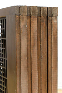 雄々しい虎を瓢箪型の窓絵で囲う風情溢れる欄間・書院セット EZ2525 在庫5枚1組