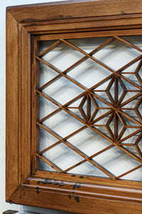 気品ある麻の葉組子模様が映える欄間・書院セット EZ2526 在庫5枚1組