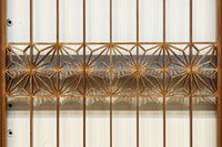 気品ある麻の葉組子模様が映える欄間・書院セット EZ2526 在庫5枚1組