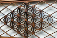 気品ある麻の葉組子模様が映える欄間・書院セット EZ2526 在庫5枚1組