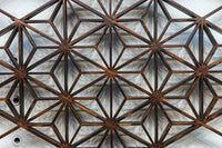 気品ある麻の葉組子模様が映える欄間・書院セット EZ2526 在庫5枚1組