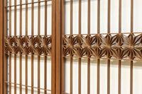 気品ある麻の葉組子模様が映える欄間・書院セット EZ2526 在庫5枚1組